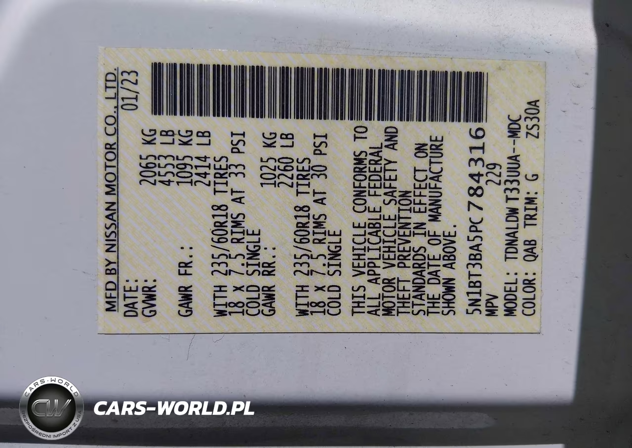 2023 Nissan Rogue Sv Fwd VIN:5N1BT3BA5PC784316 - 9