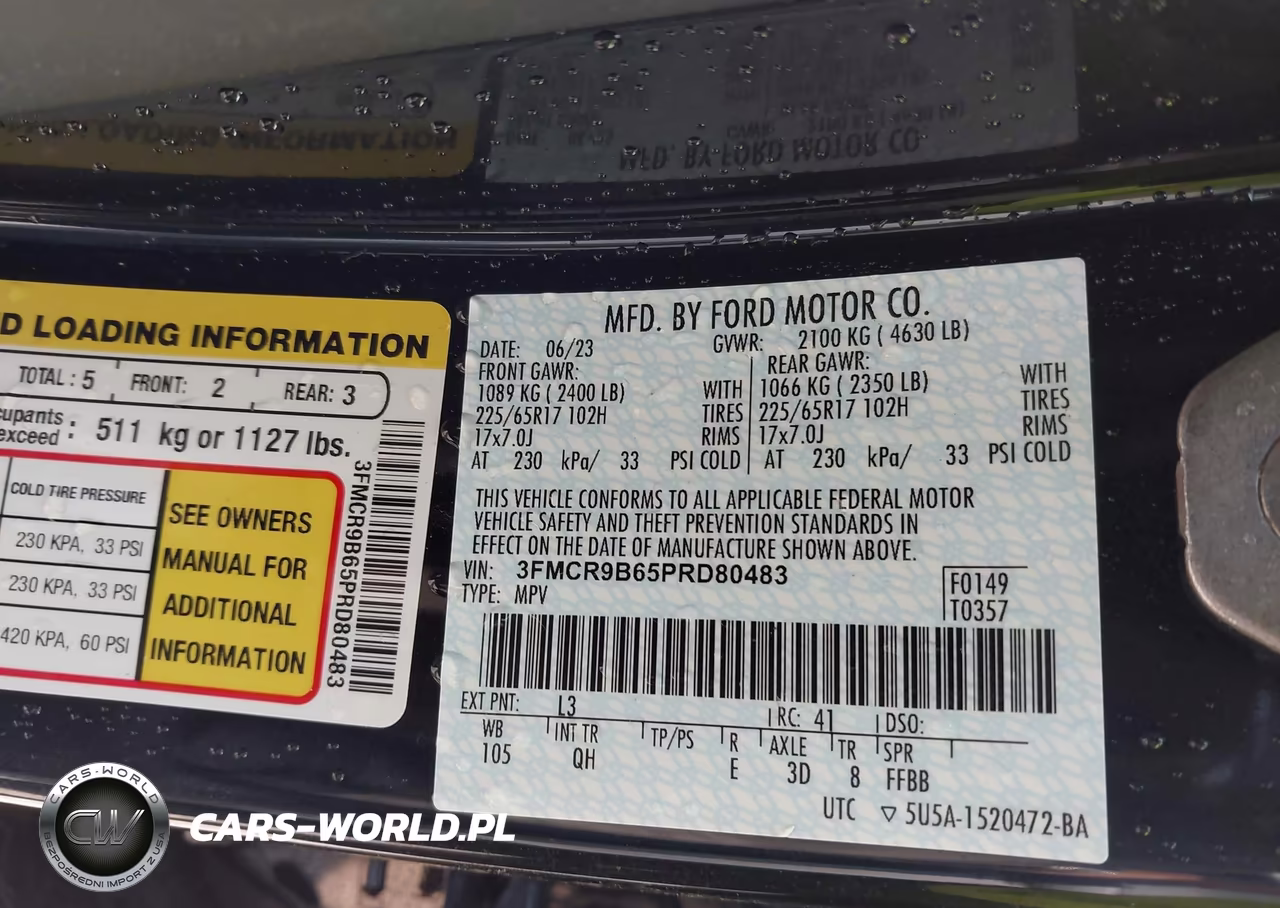 2023 Ford Bronco Sport Big Bend VIN:3FMCR9B65PRD80483 - 9