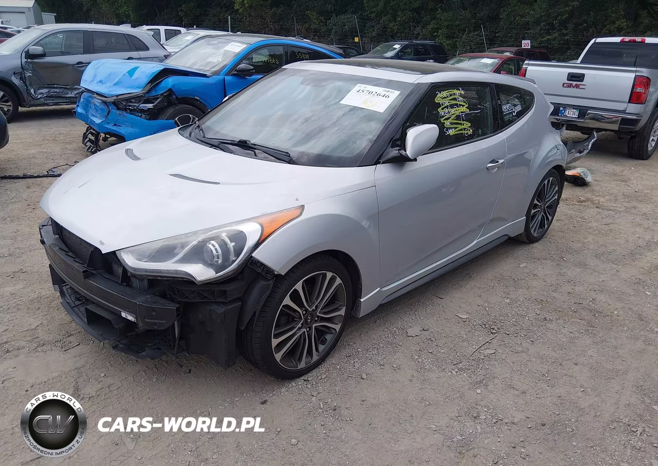 2015 Hyundai Veloster Turbo VIN:KMHTC6AE7FU235347 - 2