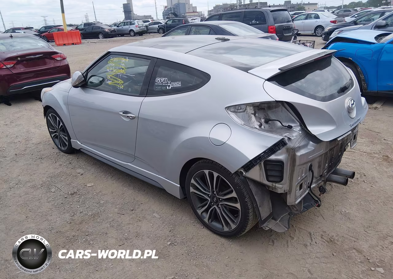 2015 Hyundai Veloster Turbo VIN:KMHTC6AE7FU235347 - 3