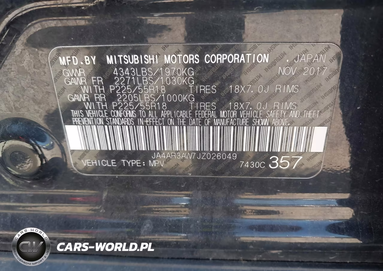 2018 Mitsubishi Outlander Sport 2.4 Se VIN:JA4AR3AW7JZ026049 - 9