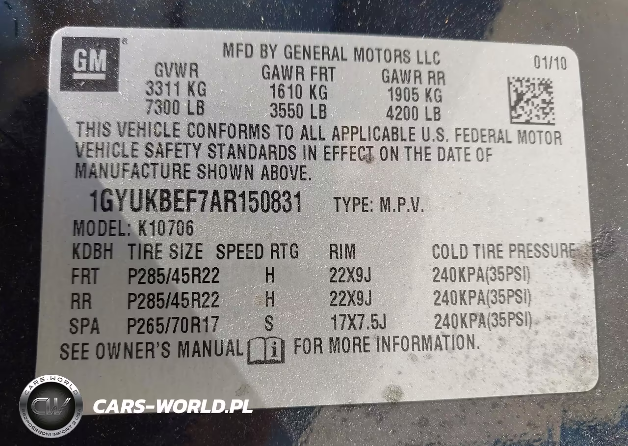 2010 Cadillac Escalade Luxury VIN:1GYUKBEF7AR150831 - 9