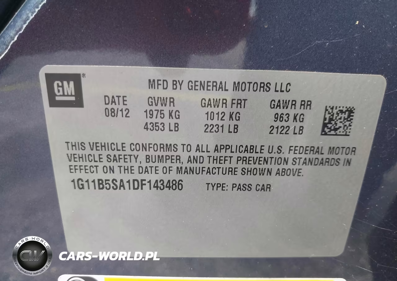 2013 Chevrolet Malibu 1Ls VIN:1G11B5SA1DF143486 - 9