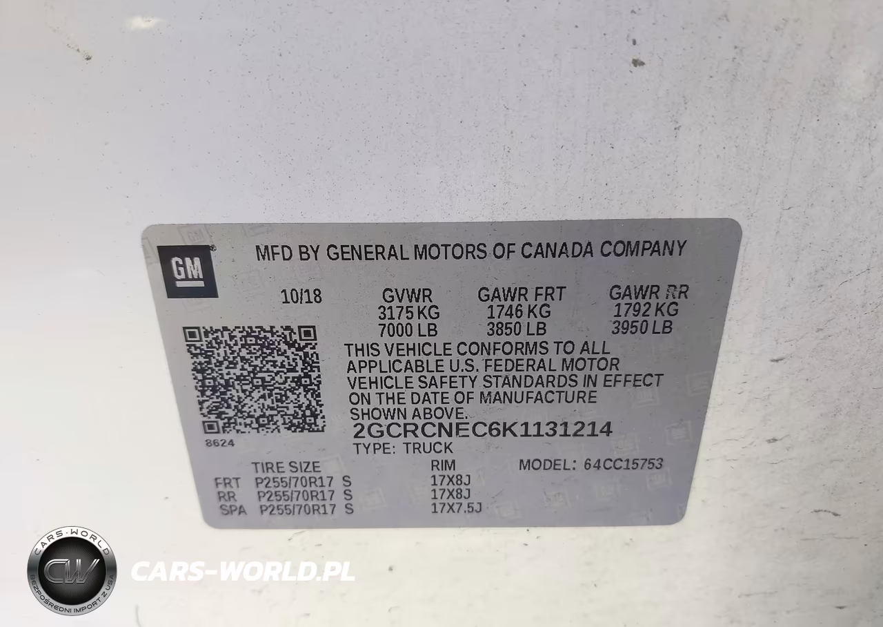 2019 Chevrolet Silverado 1500 Ld Wt VIN:2GCRCNEC6K1131214 - 9