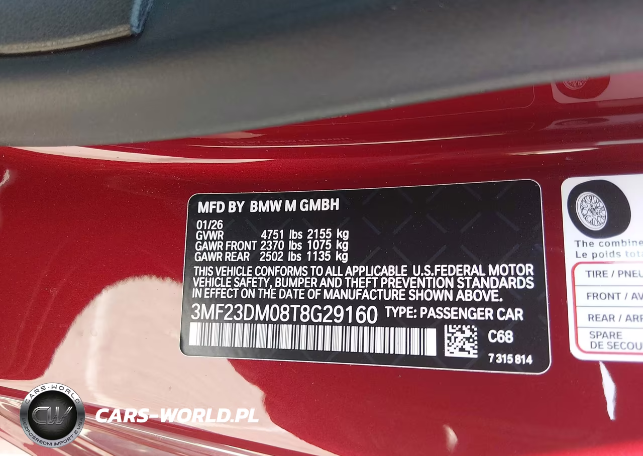 2026 BMW M2 VIN:3MF23DM08T8G29160 - 9