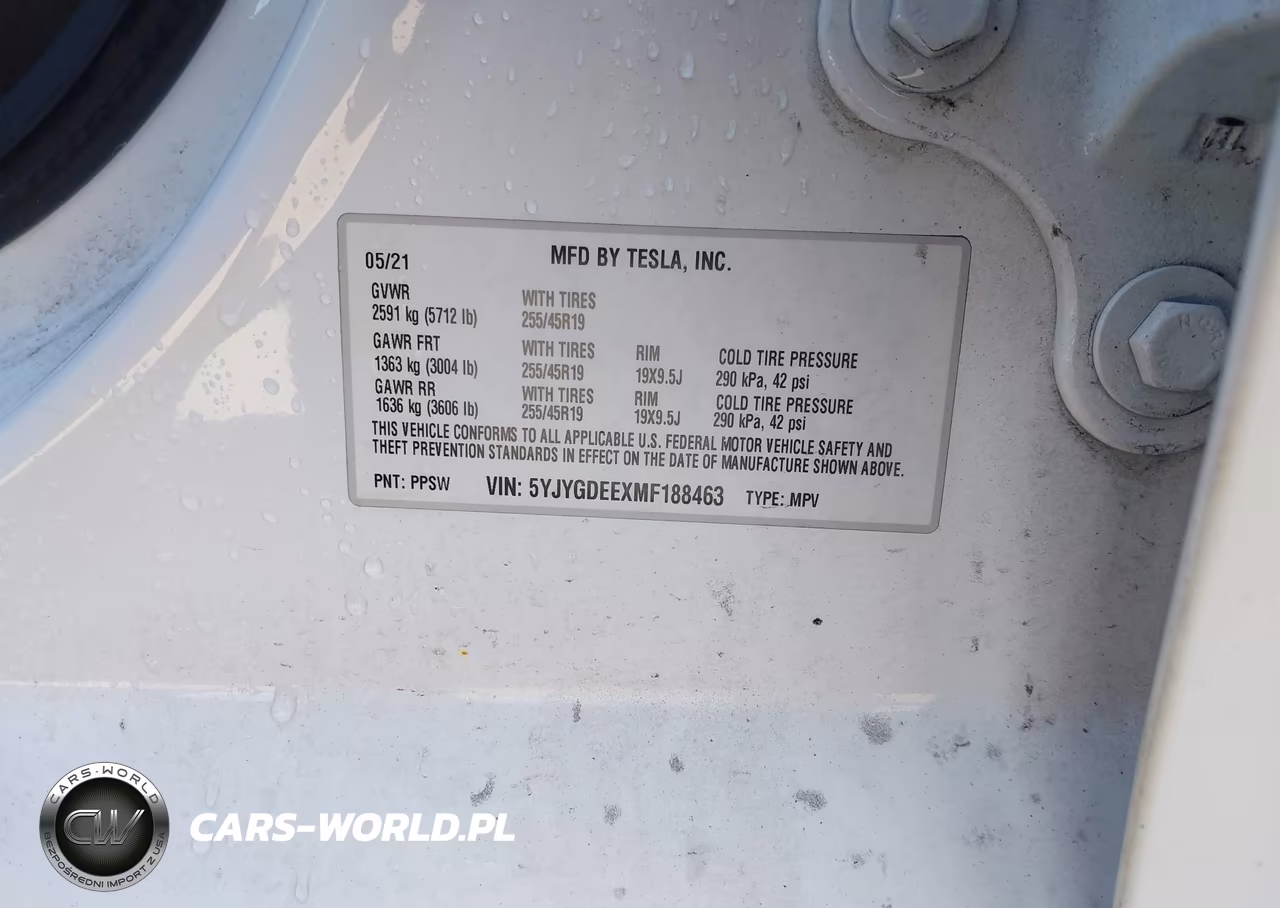 2021 Tesla Model Y Long Range Dual Motor All-Wheel Drive VIN:5YJYGDEEXMF188463 - 9