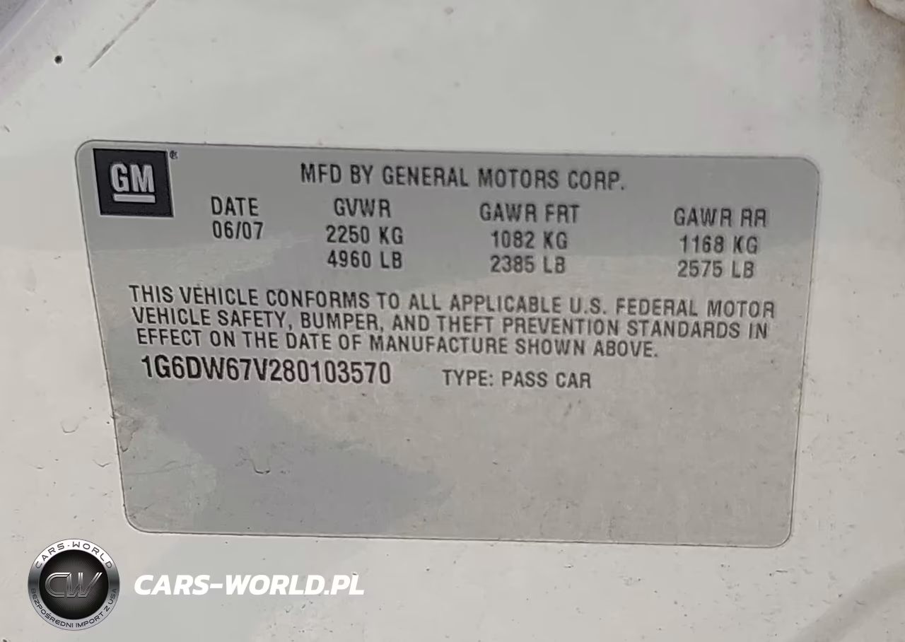 2008 Cadillac Sts Rwd W-1Sb VIN:1G6DW67V280103570 - 9