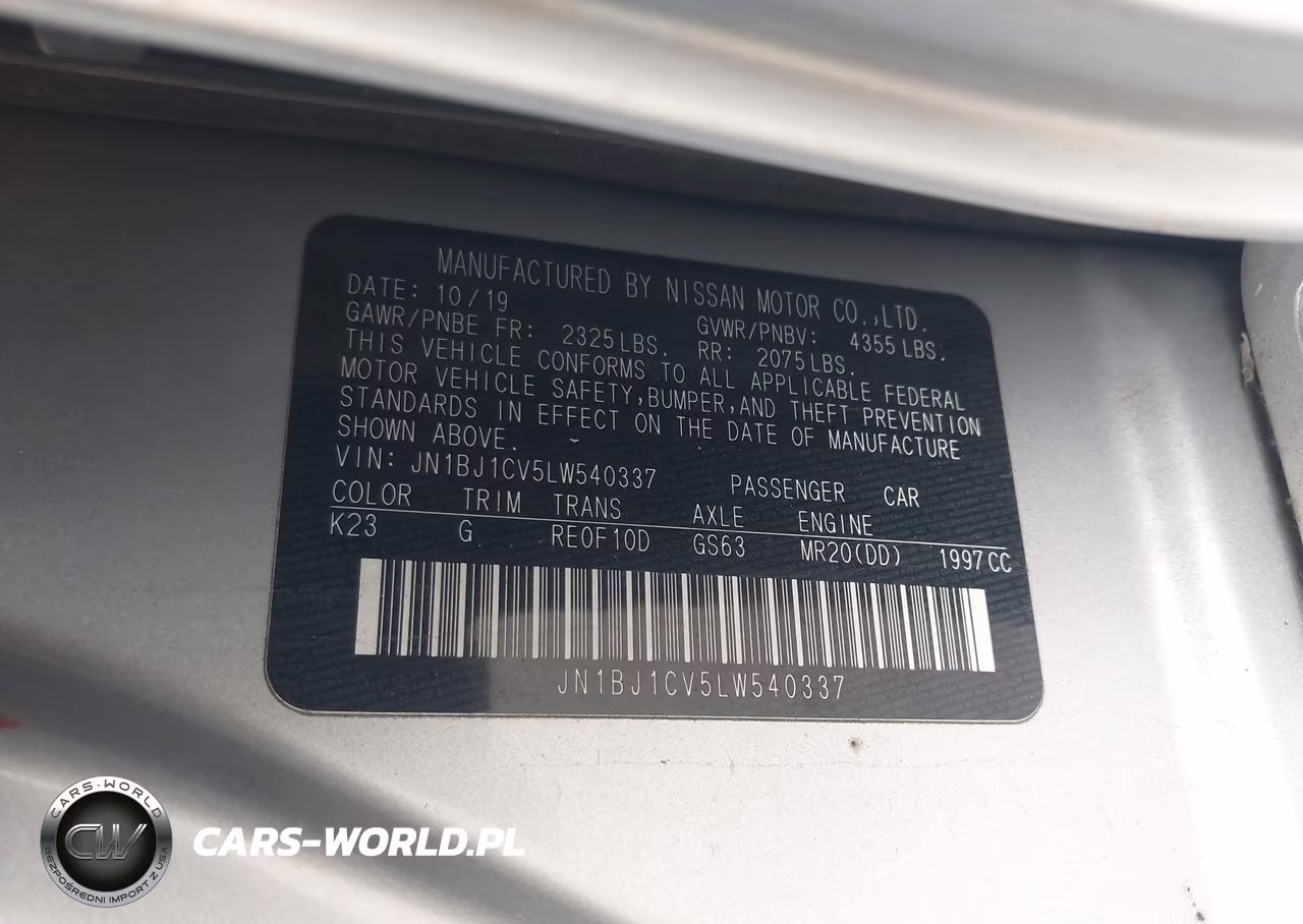 2020 Nissan Rogue Sport S Fwd Xtronic Cvt VIN:JN1BJ1CV5LW540337 - 9