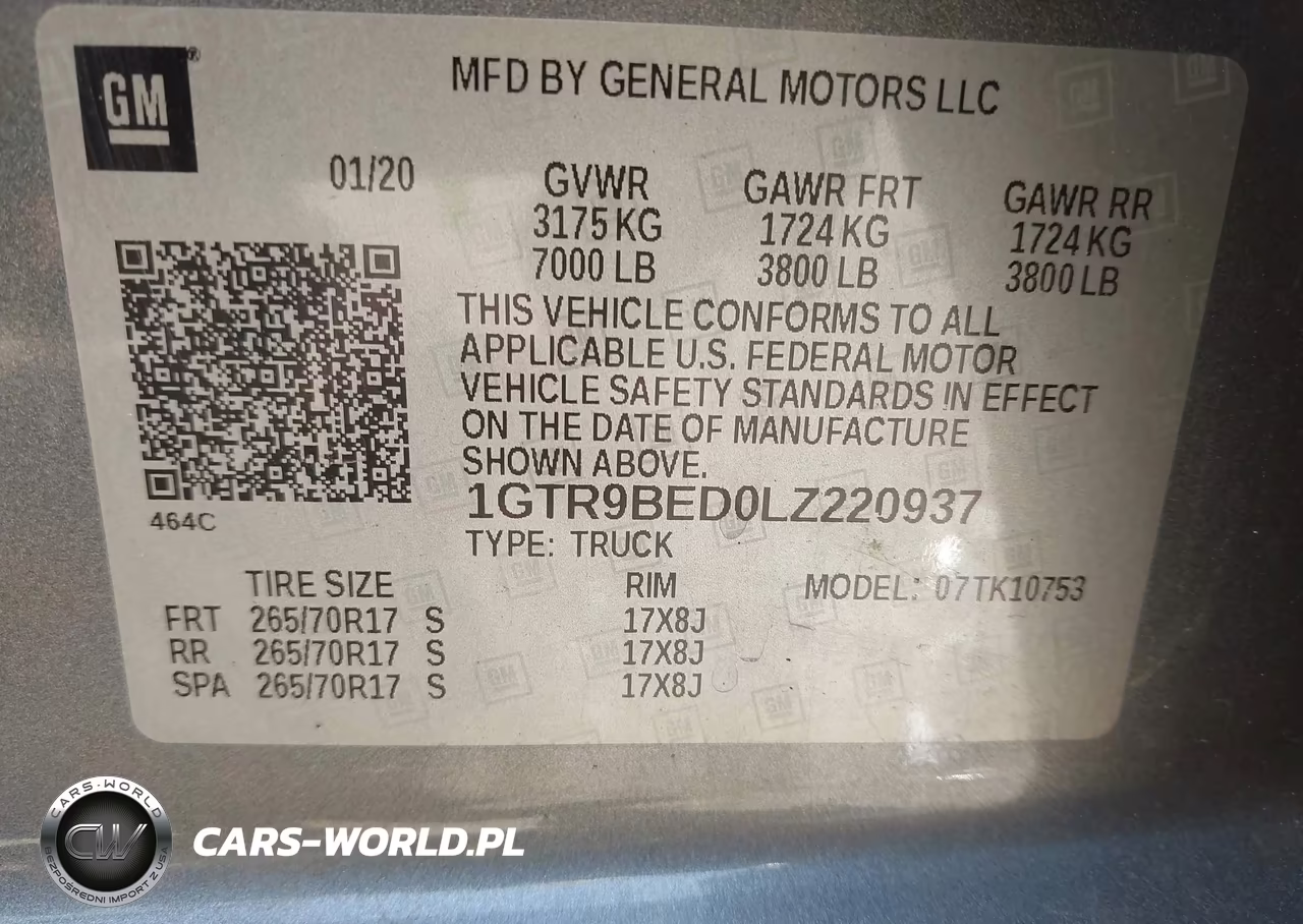 2020 GMC Sierra 1500 4Wd Standard Box Sle VIN:1GTR9BED0LZ220937 - 9