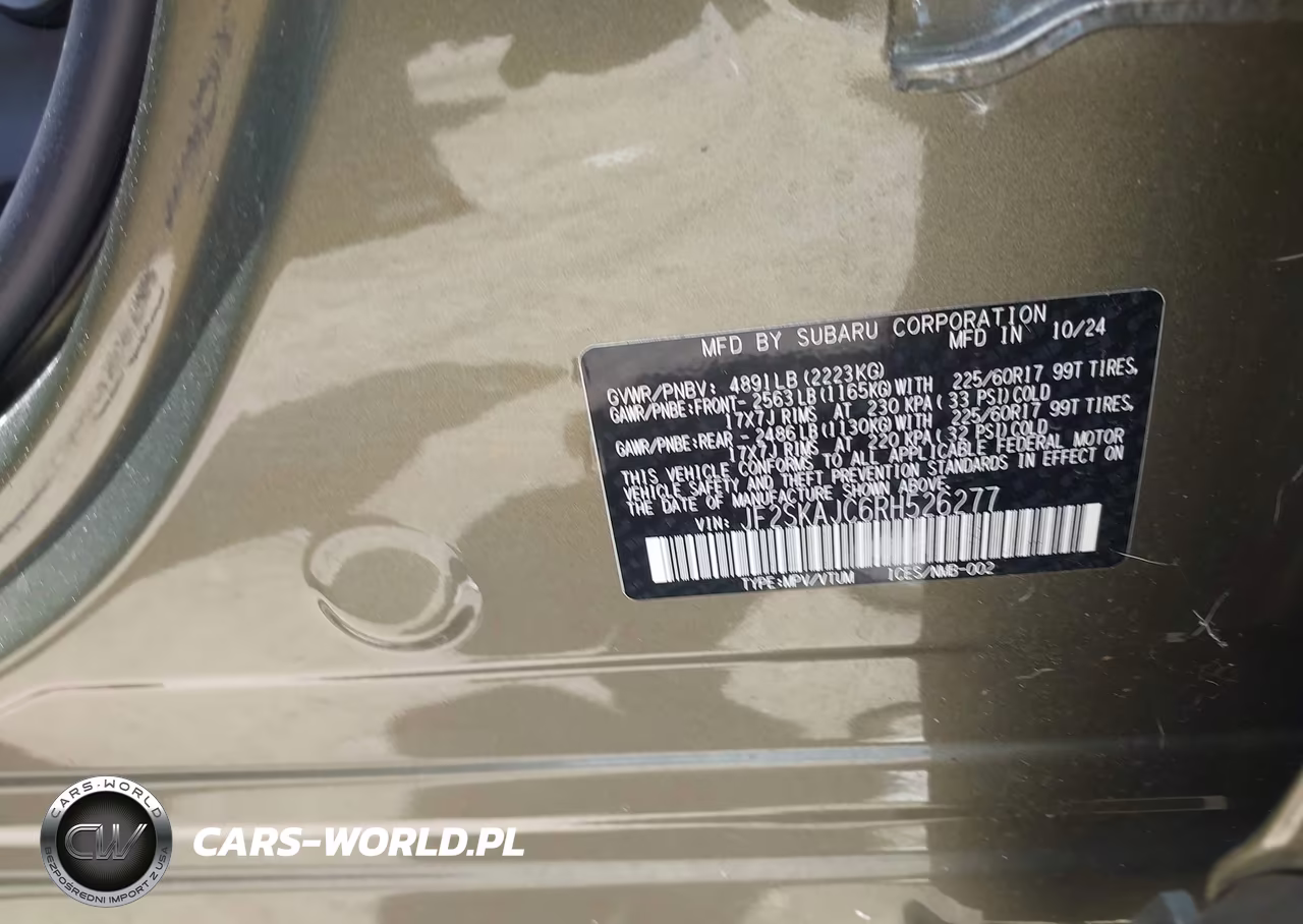 2024 Subaru Forester Wilderness VIN:JF2SKAJC6RH526277 - 9