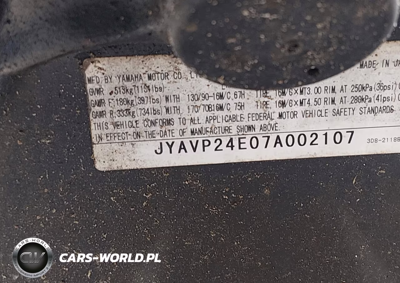 2007 Yamaha Xvs1300 A VIN:JYAVP24E07A002107 - 10