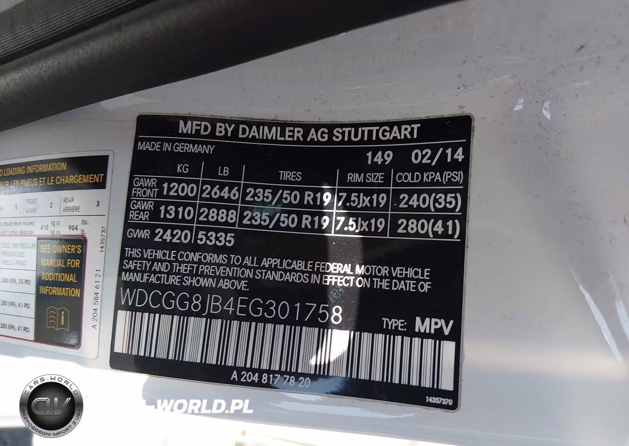 2014 Mercedes-Benz Glk 350 4Matic VIN:WDCGG8JB4EG301758 - 9
