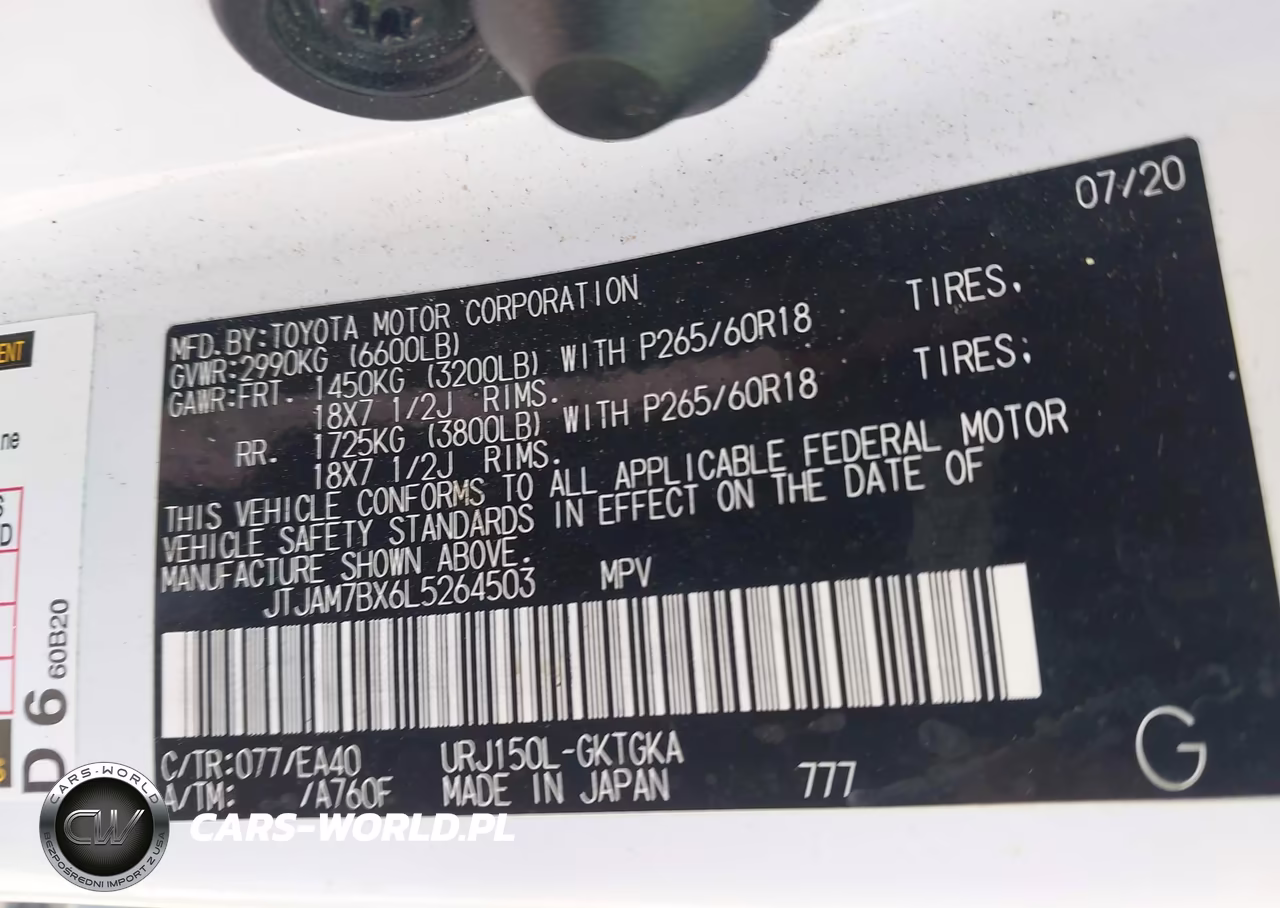 2020 Lexus Gx 460 Premium VIN:JTJAM7BX6L5264503 - 9