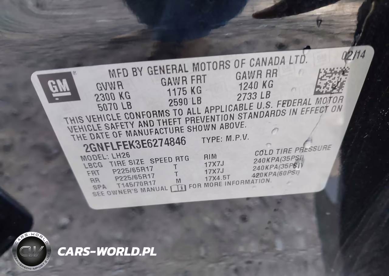 2014 Chevrolet Equinox Lt VIN:2GNFLFEK3E6274846 - 9