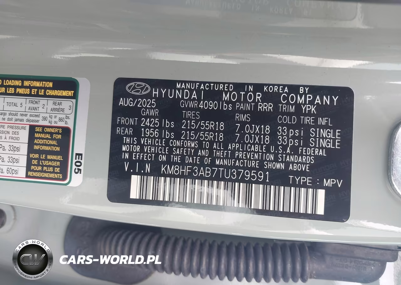 2026 Hyundai Kona Sel Sport VIN:KM8HF3AB7TU379591 - 9