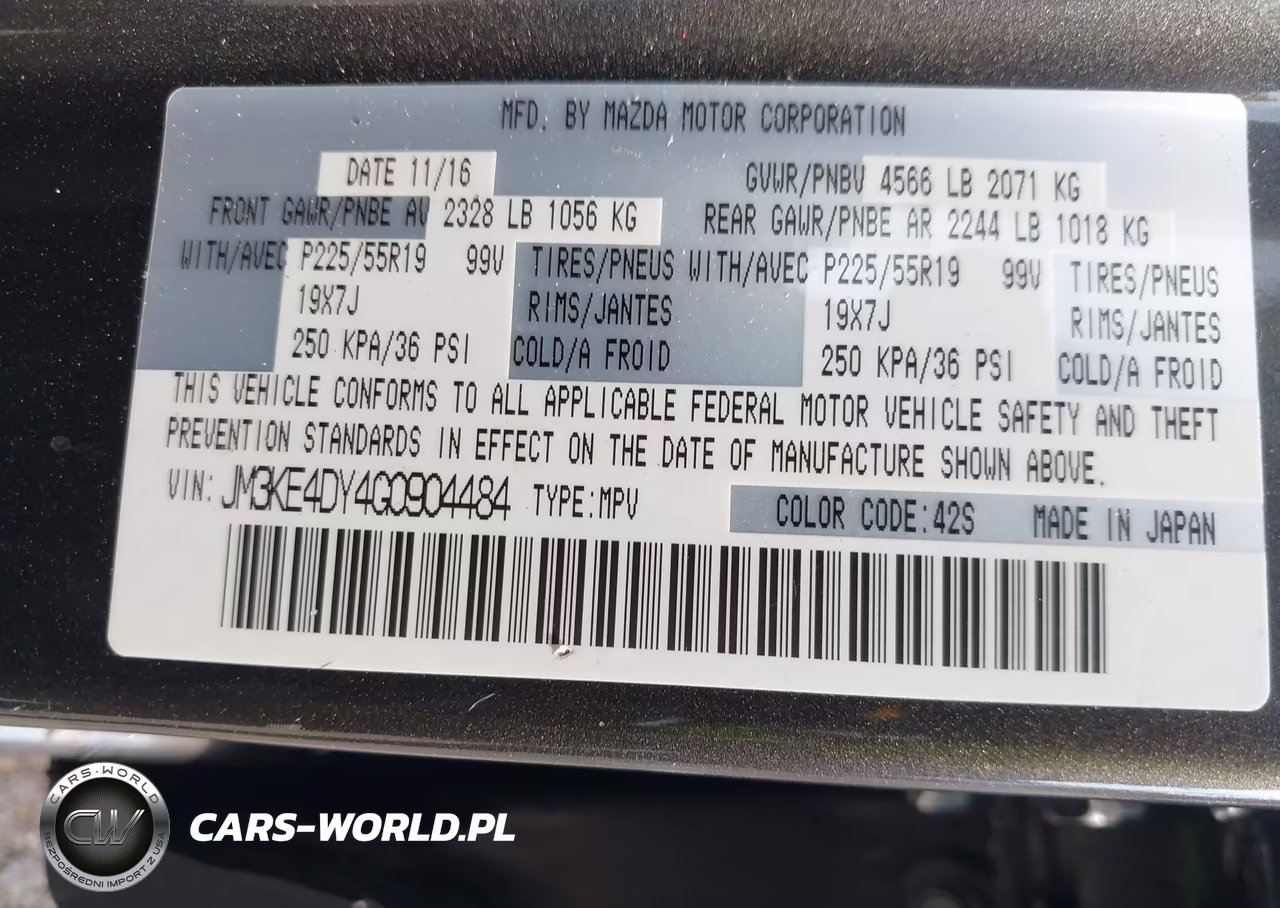 2016 Mazda Cx-5 Grand Touring VIN:JM3KE4DY4G0904484 - 9