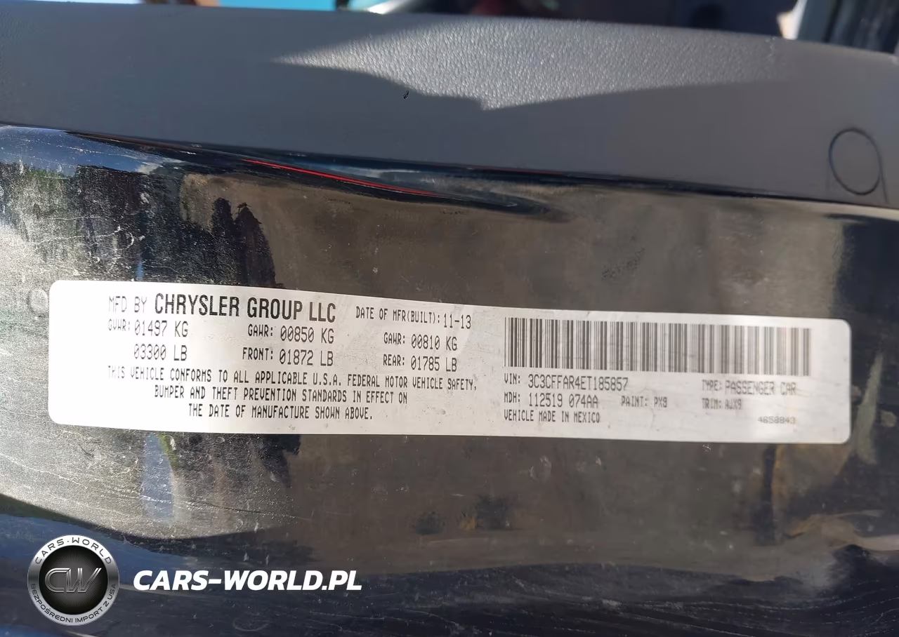 2014 Fiat 500 Pop VIN:3C3CFFAR4ET185857 - 9