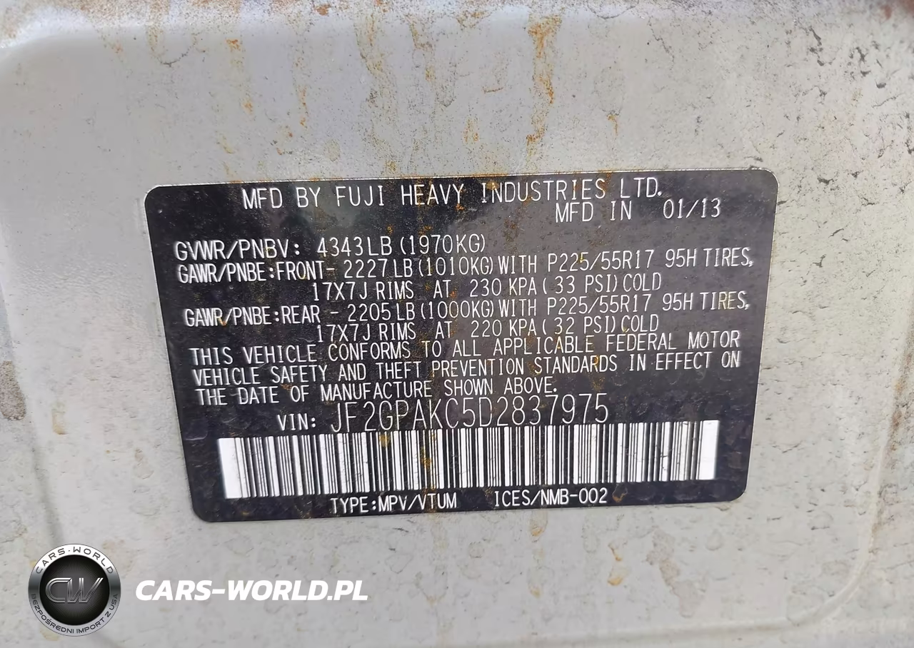 2013 Subaru Xv Crosstrek 2.0I Limited VIN:JF2GPAKC5D2837975 - 9