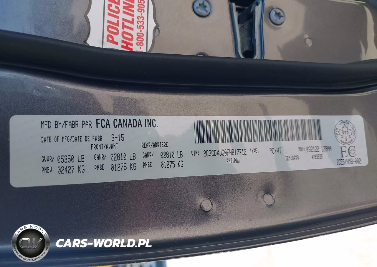 2015 Dodge Charger Sxt VIN:2C3CDXJG0FH817712 - 9