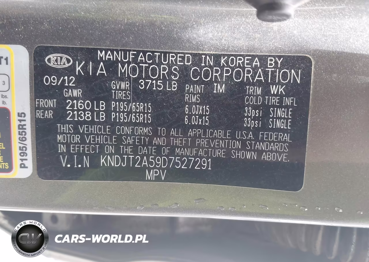 2013 Kia Soul VIN:KNDJT2A59D7527291 - 9