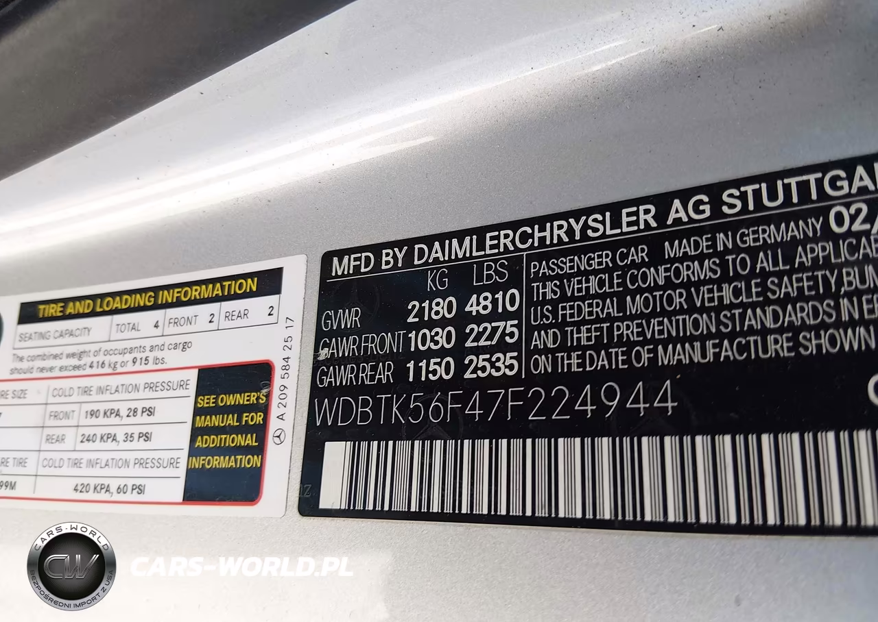 2007 Mercedes-Benz Clk 350 VIN:WDBTK56F47F224944 - 9