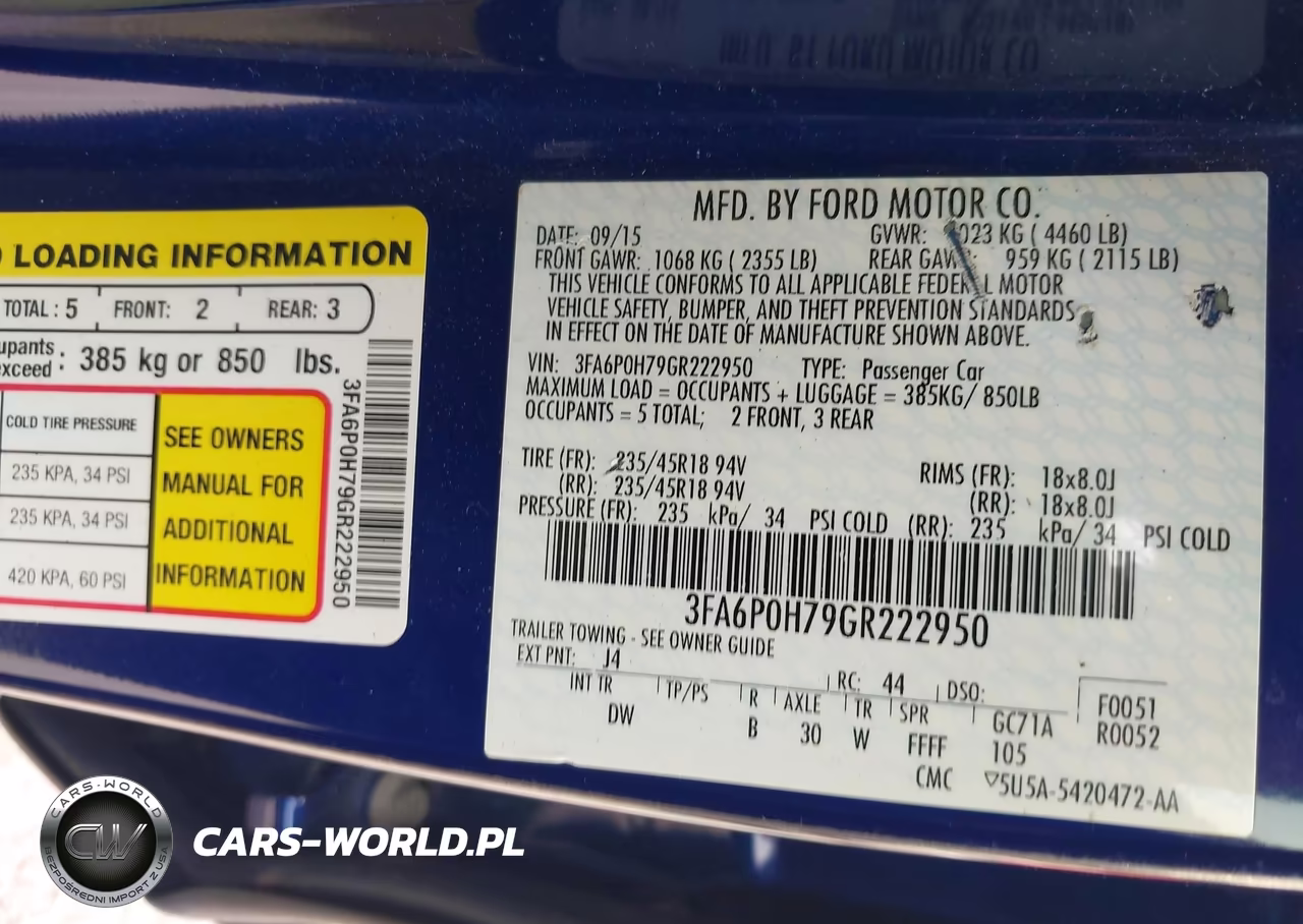 2016 Ford Fusion Se VIN:3FA6P0H79GR222950 - 9