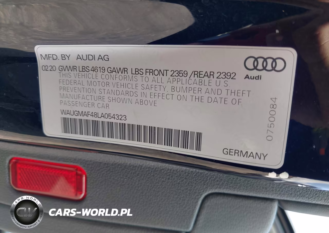 2020 Audi A4 Premium 40 Tfsi Front-Wheel Drive S Tronic VIN:WAUGMAF48LA054323 - 9