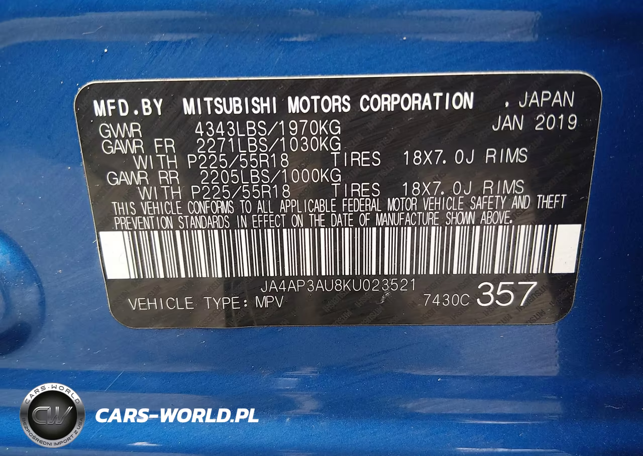 2019 Mitsubishi Outlander Sport 2.0 Es VIN:JA4AP3AU8KU023521 - 9