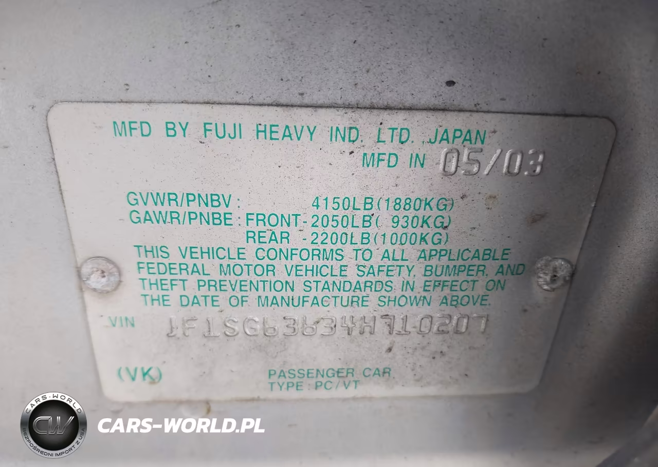 2004 Subaru Forester 2.5X VIN:JF1SG63634H710207 - 9