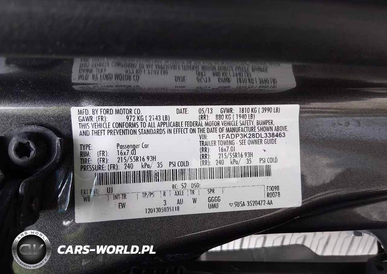 2013 Ford Focus Se VIN:1FADP3K28DL338463 - 9