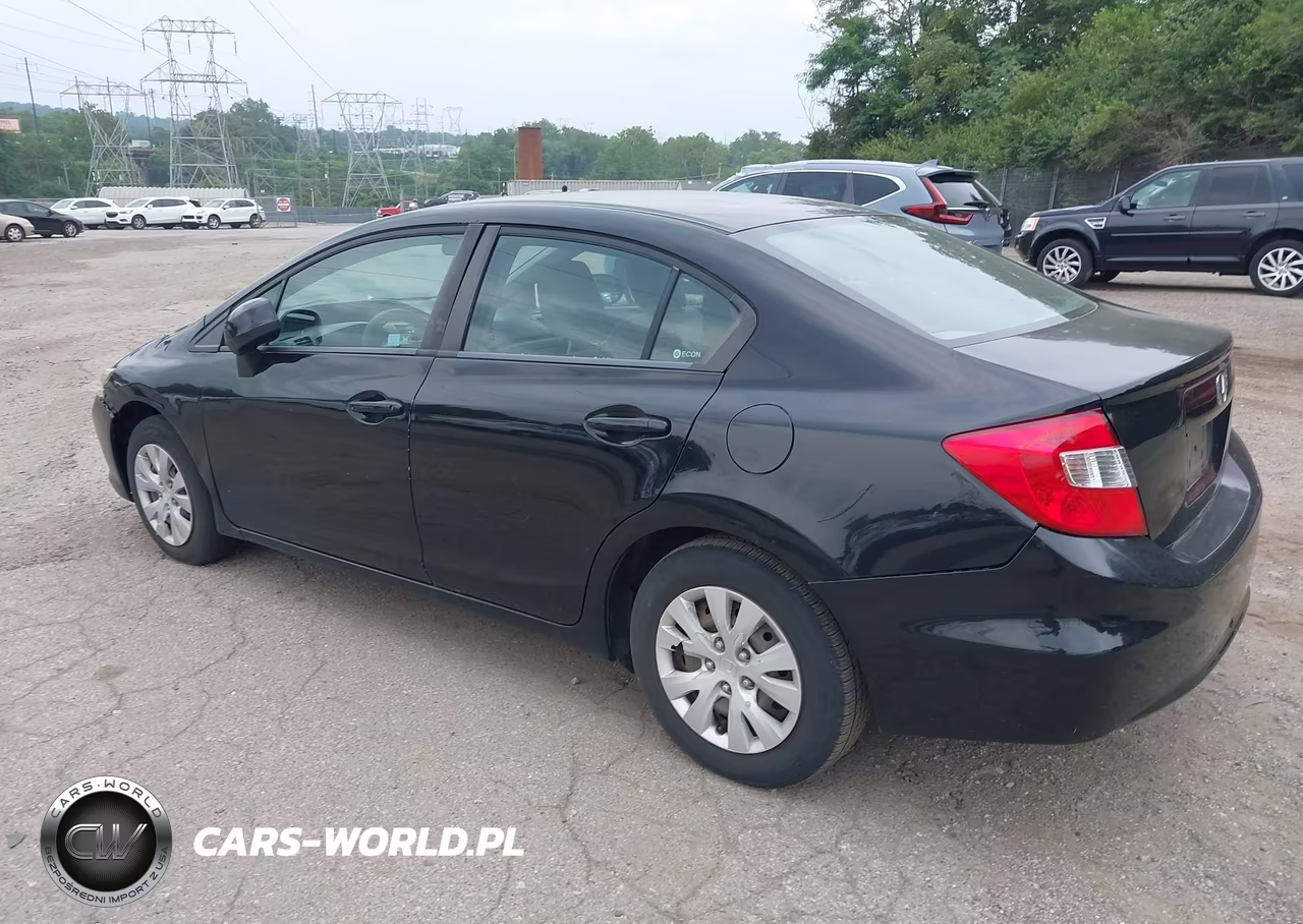 2012 Honda Civic Lx VIN:2HGFB2F53CH327531 - 3