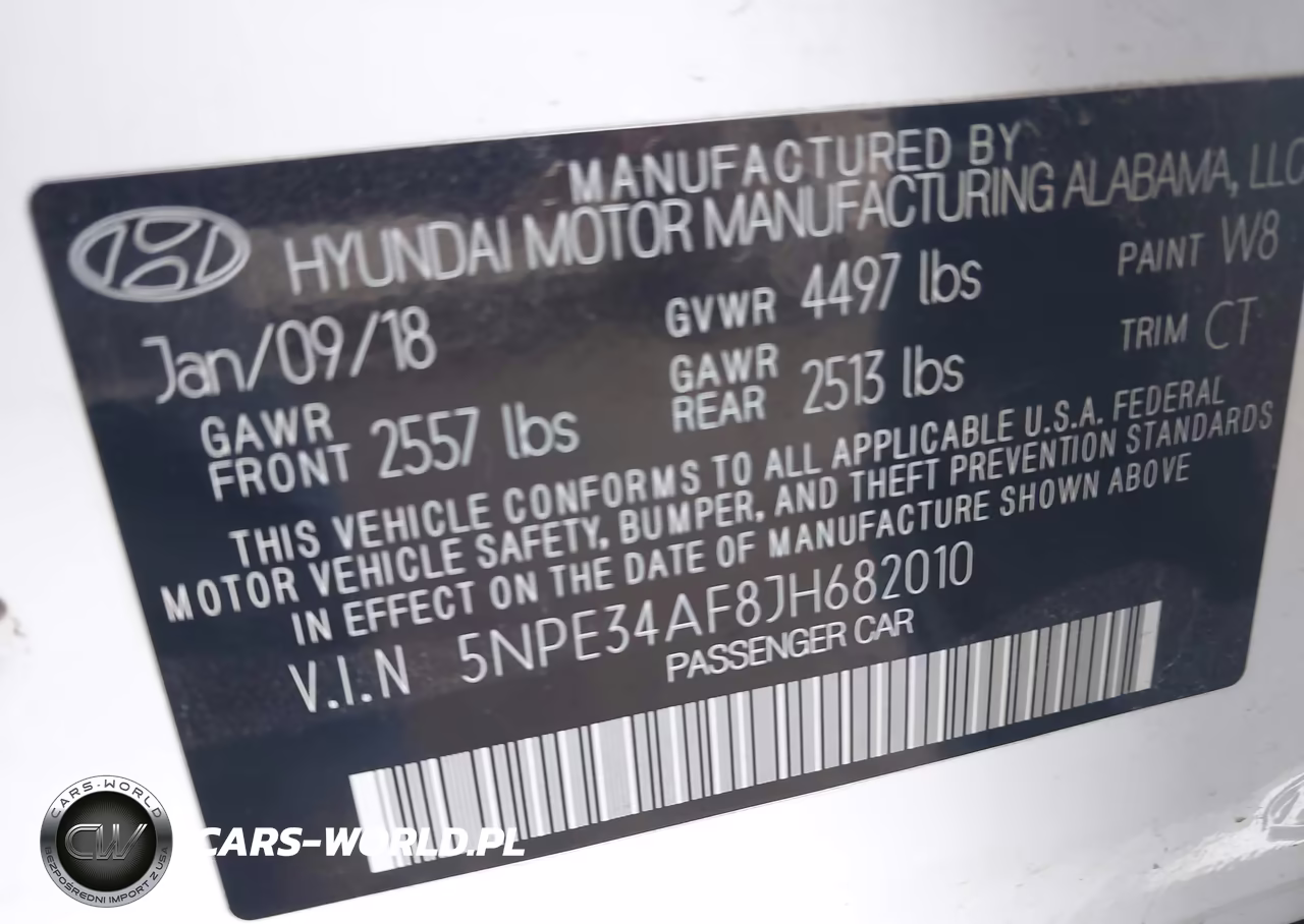 2018 Hyundai Sonata Sport VIN:5NPE34AF8JH682010 - 9