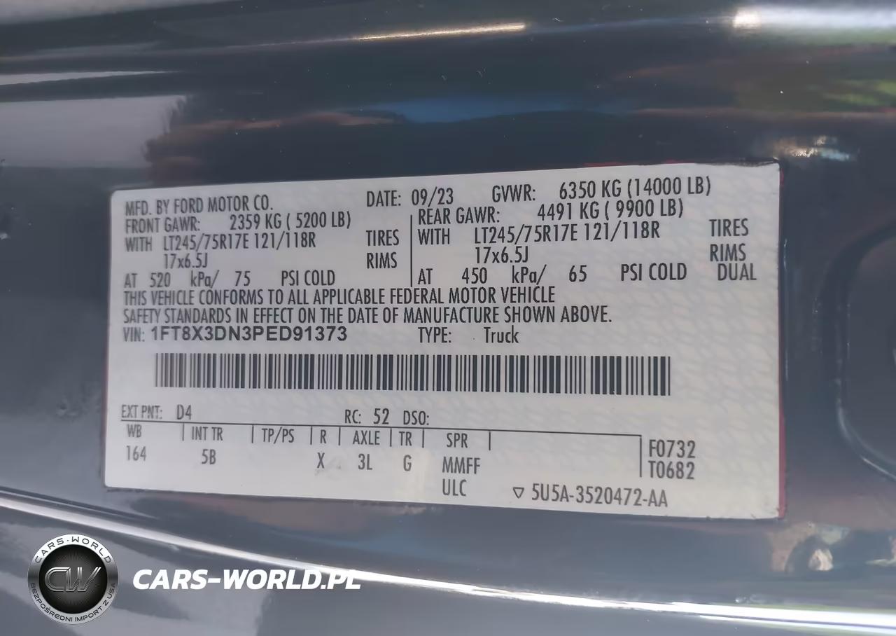 2023 Ford Super Duty F-350 Drw Lariat VIN:1FT8X3DN3PED91373 - 9