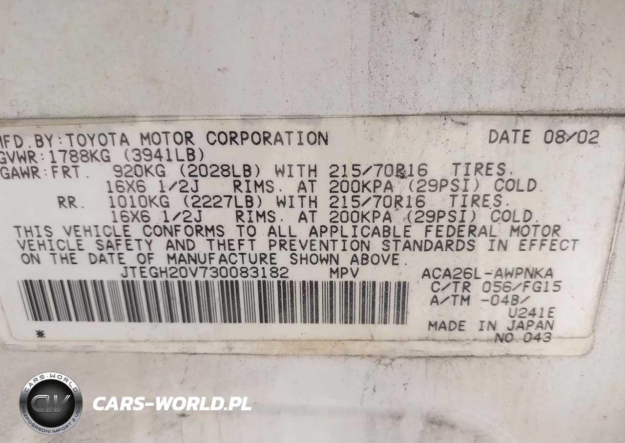 2003 Toyota Rav4 VIN:JTEGH20V730083182 - 9