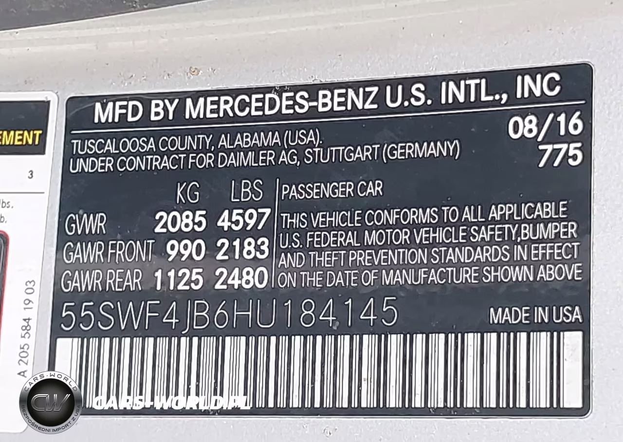 2017 Mercedes-Benz C 300 VIN:55SWF4JB6HU184145 - 9
