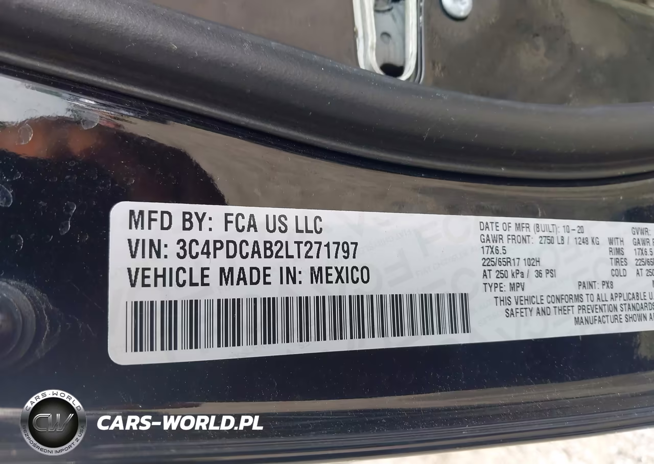 2020 Dodge Journey Se Value VIN:3C4PDCAB2LT271797 - 9
