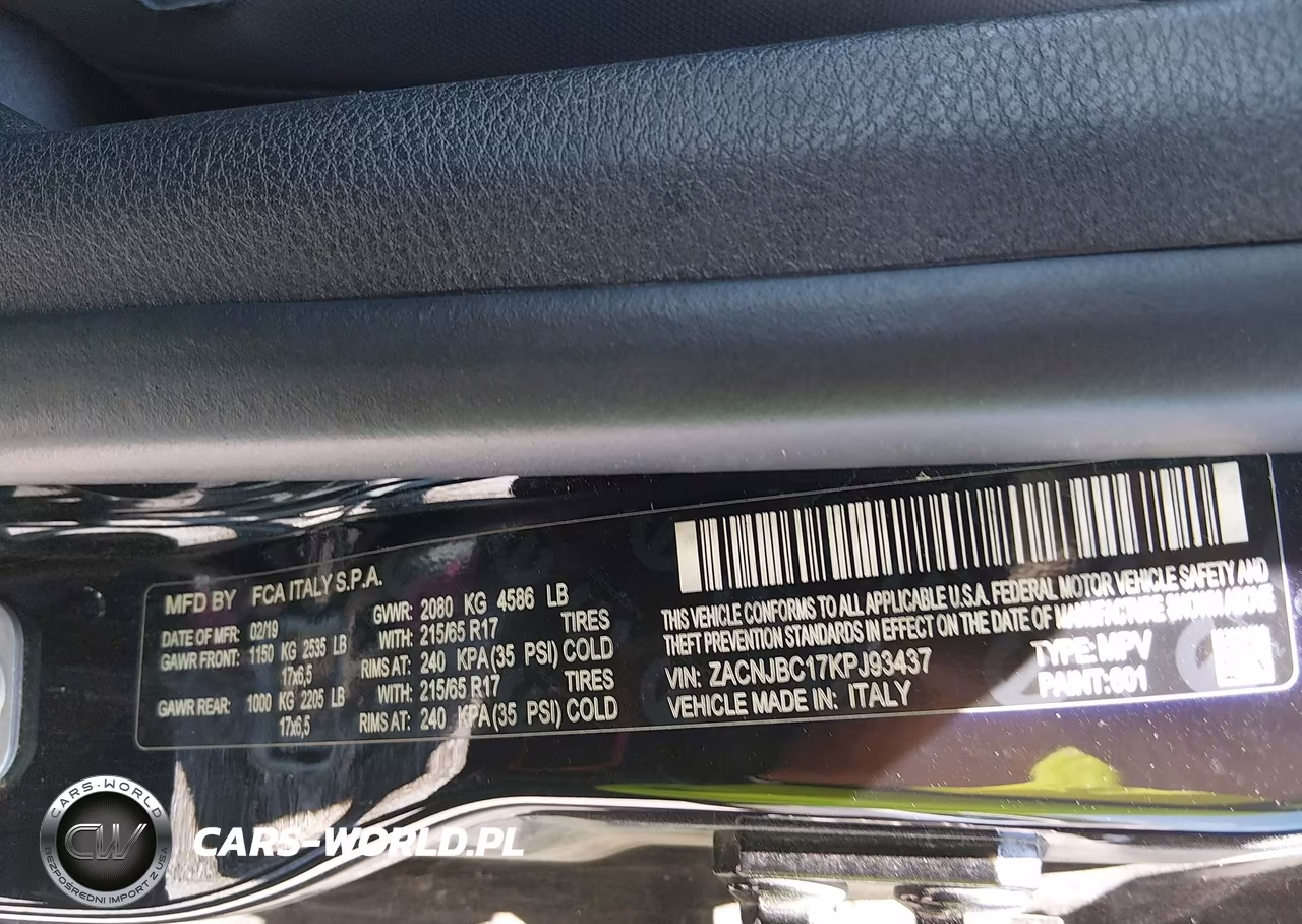 2019 Jeep Renegade Trailhawk 4X4 VIN:ZACNJBC17KPJ93437 - 9