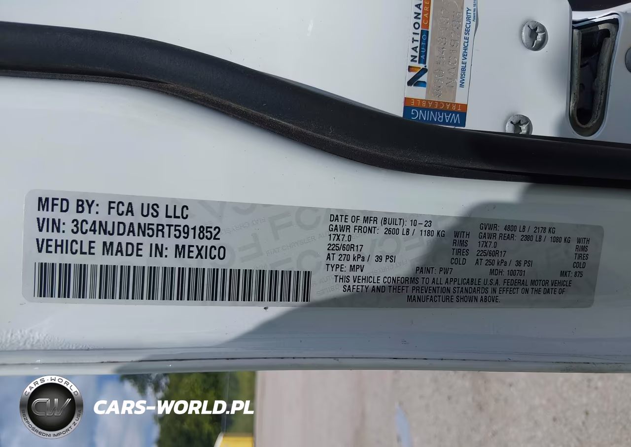 2024 Jeep Compass Sport 4X4 VIN:3C4NJDAN5RT591852 - 9