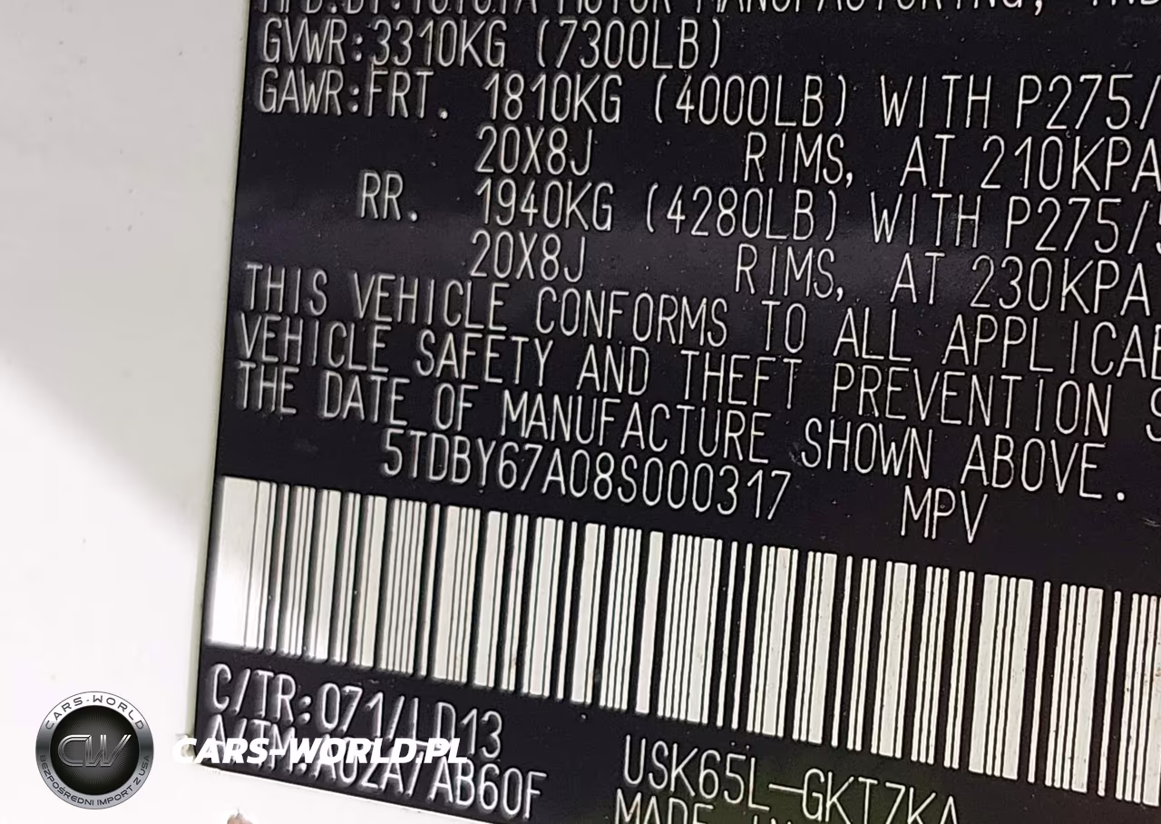 2008 Toyota Sequoia Platinum 5.7L V8 VIN:5TDBY67A08S000317 - 9