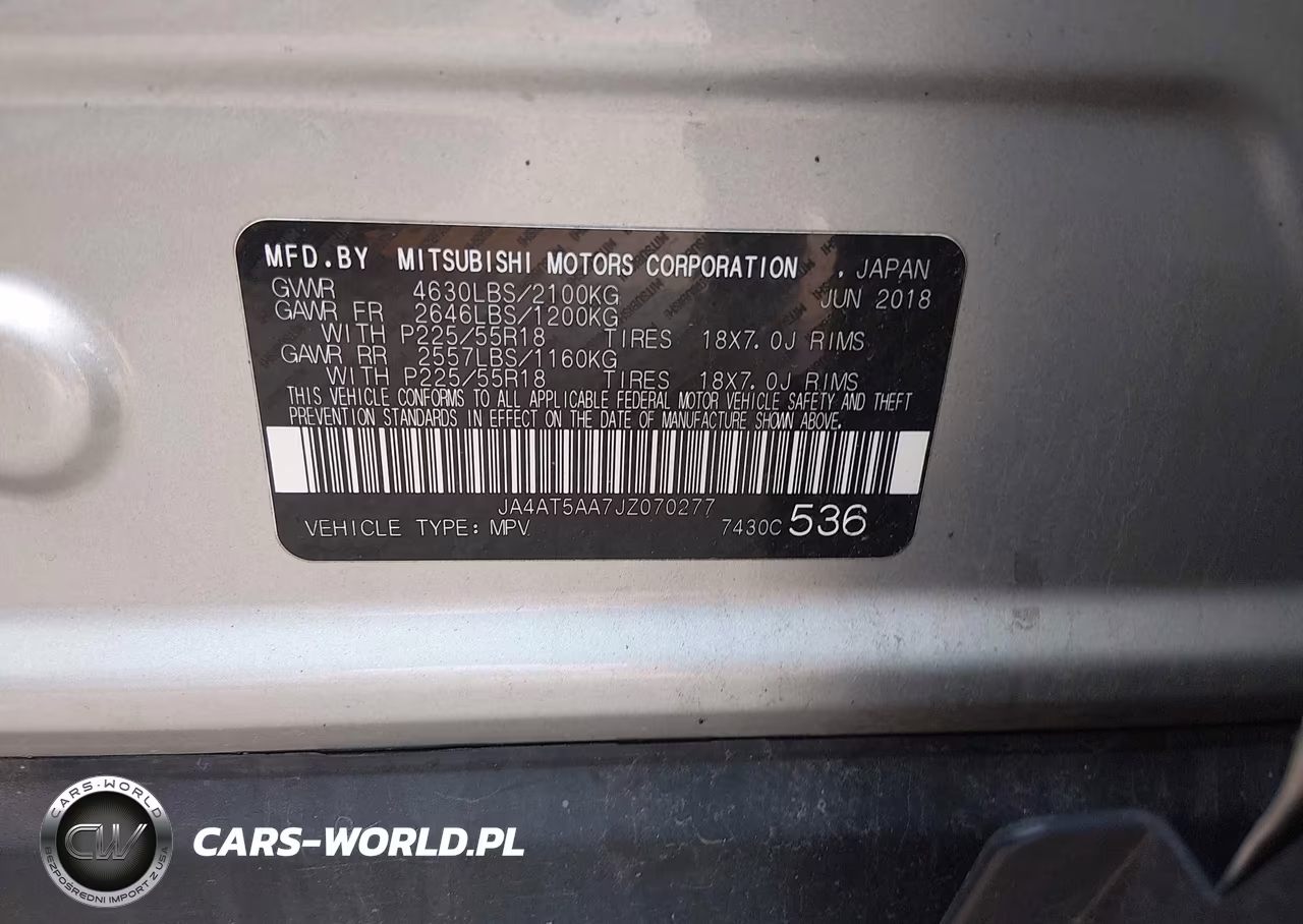 2018 Mitsubishi Eclipse Cross Se-Sel VIN:JA4AT5AA7JZ070277 - 9