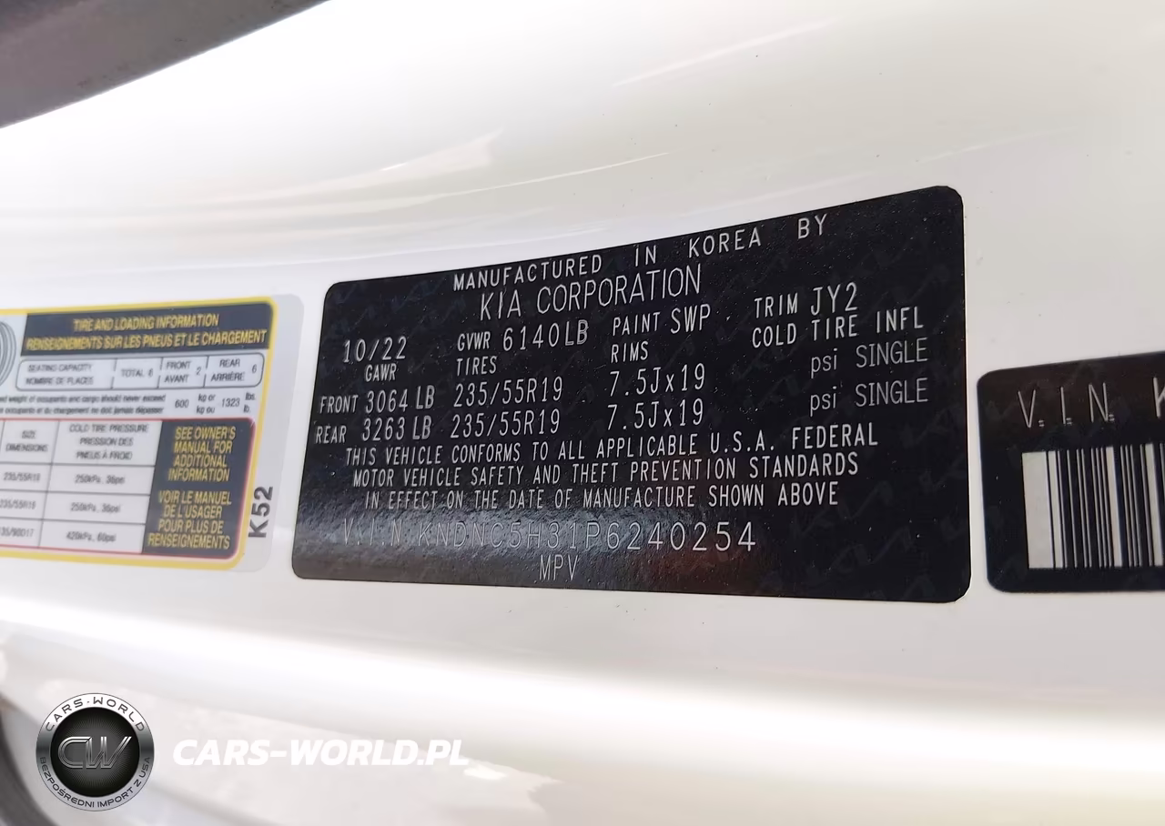 2023 Kia Carnival Mpv Ex VIN:KNDNC5H31P6240254 - 9