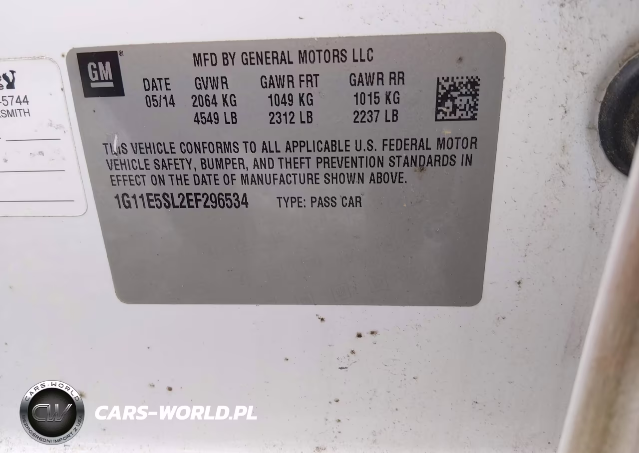 2014 Chevrolet Malibu 2Lt VIN:1G11E5SL2EF296534 - 9