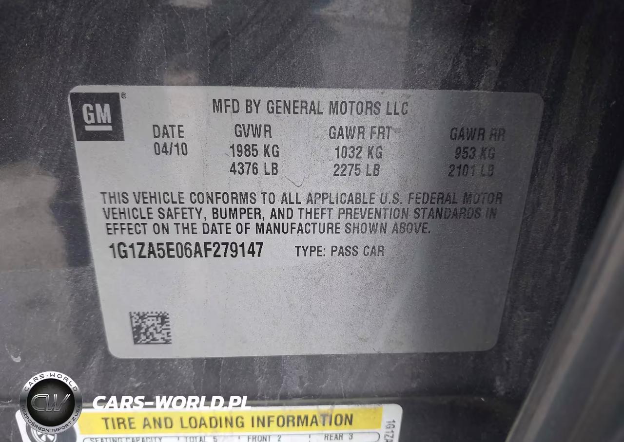 2010 Chevrolet Malibu Ls VIN:1G1ZA5E06AF279147 - 9