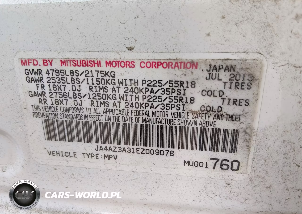 2014 Mitsubishi Outlander Se VIN:JA4AZ3A31EZ009078 - 9