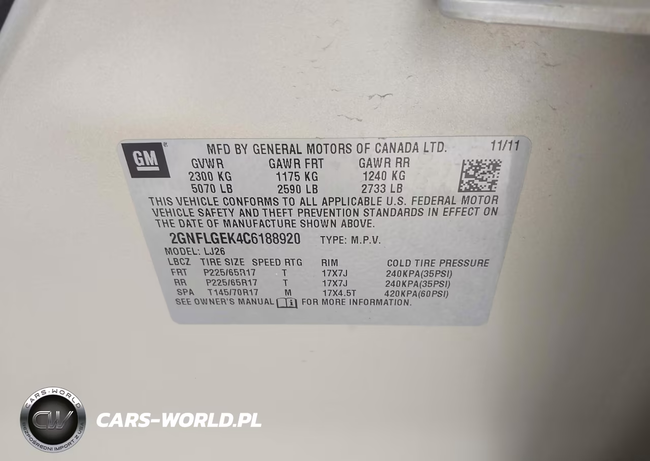 2012 Chevrolet Equinox Ltz VIN:2GNFLGEK4C6188920 - 9