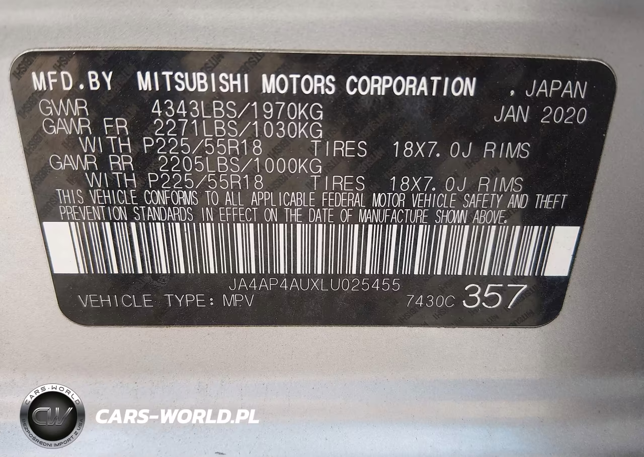 2020 Mitsubishi Outlander Sport 2.0 Se VIN:JA4AP4AUXLU025455 - 9