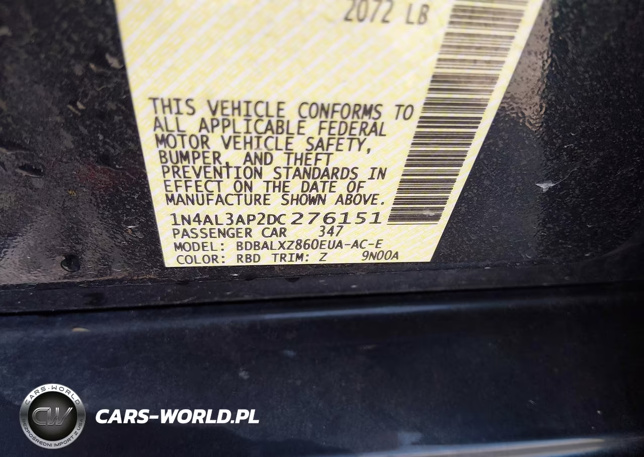2013 Nissan Altima 2.5 Sl VIN:1N4AL3AP2DC276151 - 9