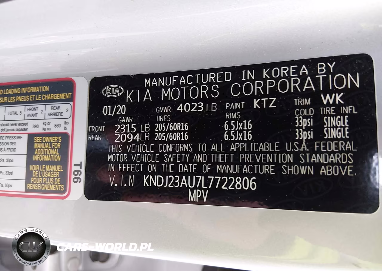 2020 Kia Soul Lx VIN:KNDJ23AU7L7722806 - 9
