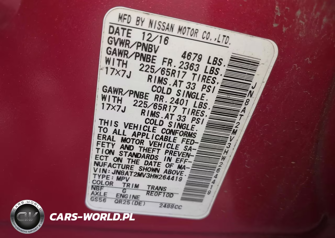 2017 Nissan Rogue S VIN:JN8AT2MV3HW264419 - 9