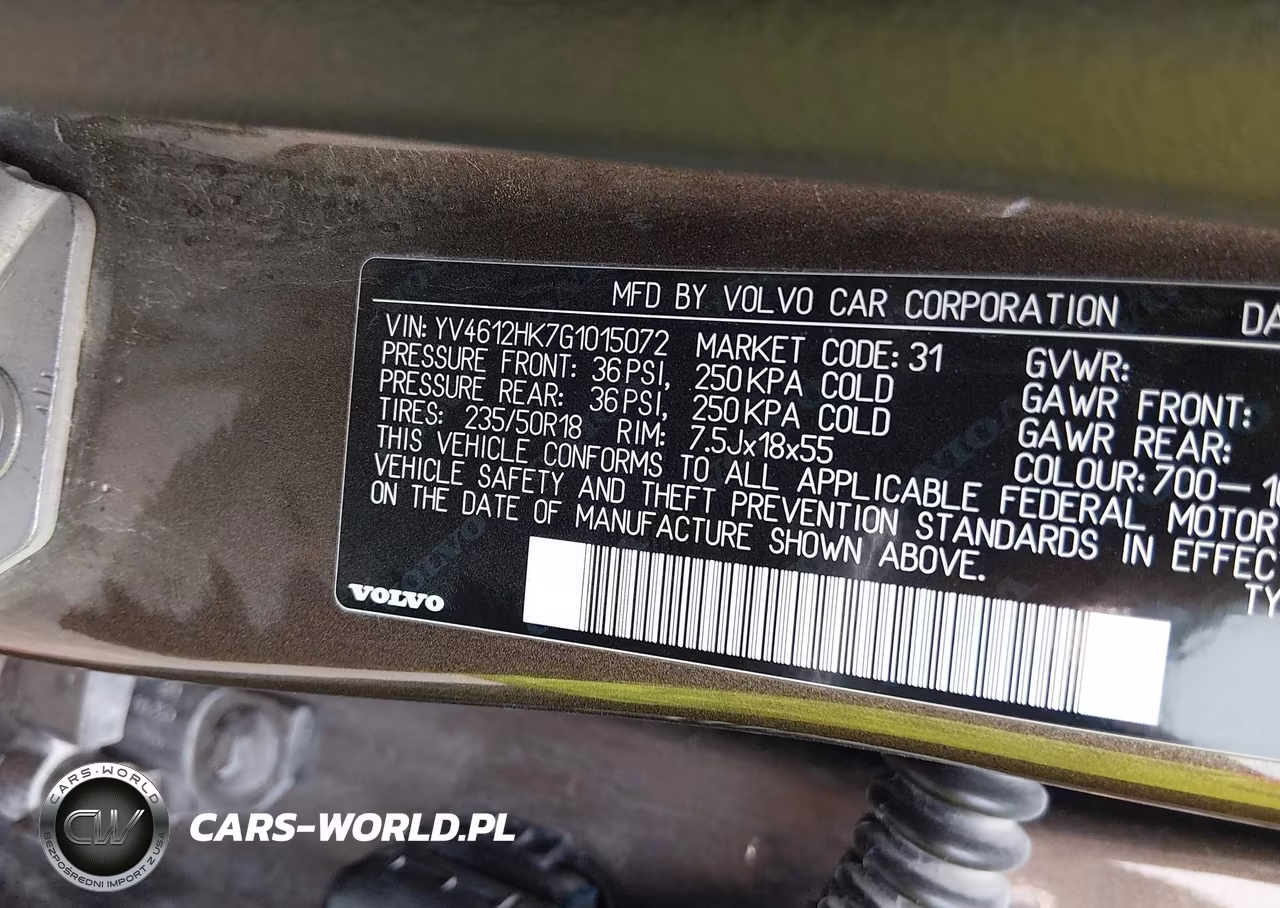 2016 Volvo V60 Cross Country T5 VIN:YV4612HK7G1015072 - 9